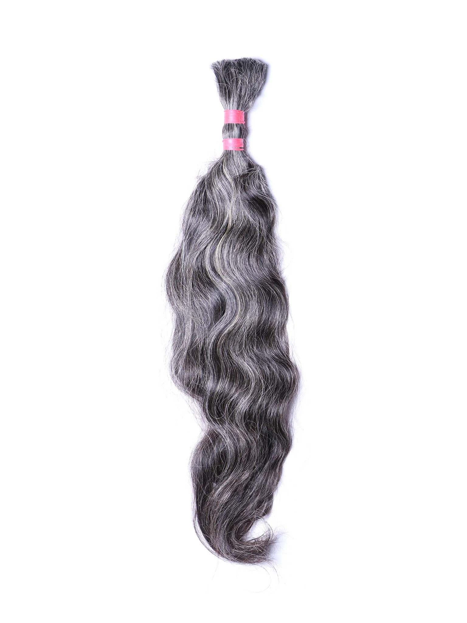 Gray Wavy Braiding Hair - Image 3